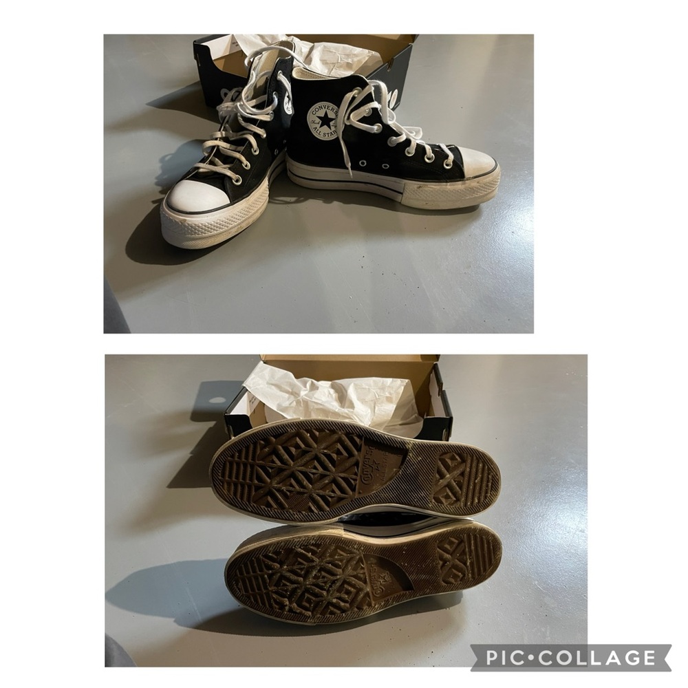 Classic Black High-Top Kids Sneakers